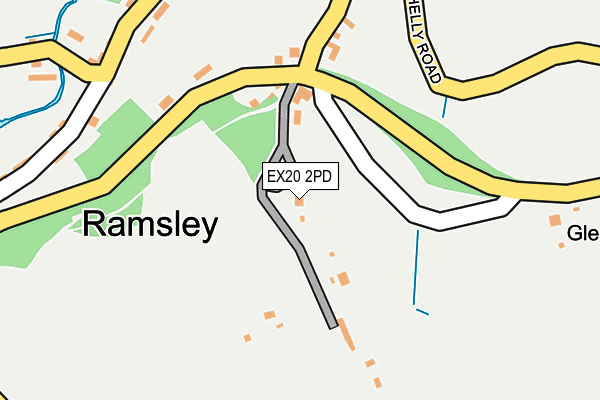 EX20 2PD map - OS OpenMap – Local (Ordnance Survey)