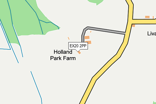 EX20 2PP map - OS OpenMap – Local (Ordnance Survey)