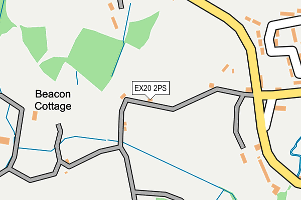 EX20 2PS map - OS OpenMap – Local (Ordnance Survey)