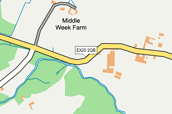 EX20 2QB map - OS OpenMap – Local (Ordnance Survey)