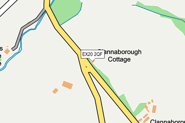 EX20 2QF map - OS OpenMap – Local (Ordnance Survey)