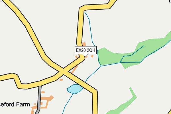 EX20 2QH map - OS OpenMap – Local (Ordnance Survey)