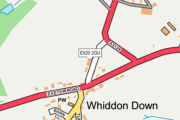 EX20 2QU map - OS OpenMap – Local (Ordnance Survey)