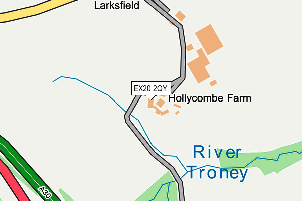 EX20 2QY map - OS OpenMap – Local (Ordnance Survey)