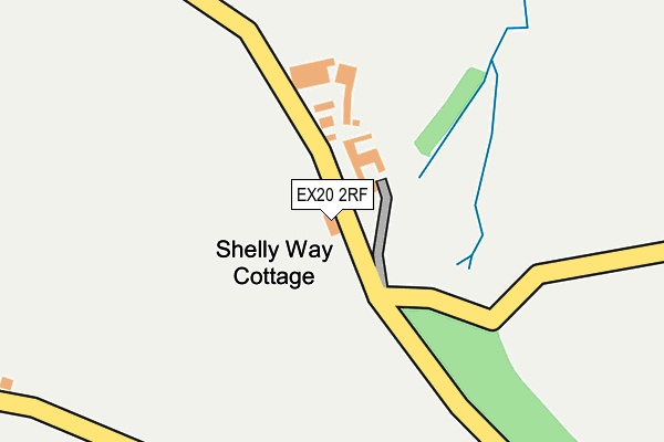 EX20 2RF map - OS OpenMap – Local (Ordnance Survey)