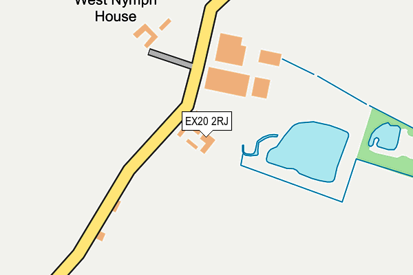 EX20 2RJ map - OS OpenMap – Local (Ordnance Survey)