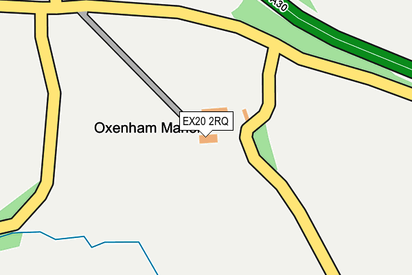 EX20 2RQ map - OS OpenMap – Local (Ordnance Survey)