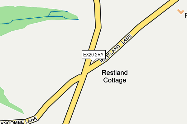 EX20 2RY map - OS OpenMap – Local (Ordnance Survey)