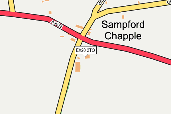 EX20 2TQ map - OS OpenMap – Local (Ordnance Survey)