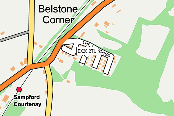 EX20 2TU map - OS OpenMap – Local (Ordnance Survey)