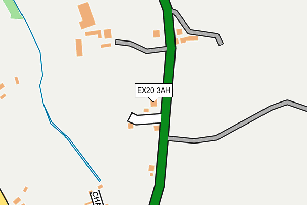 EX20 3AH map - OS OpenMap – Local (Ordnance Survey)