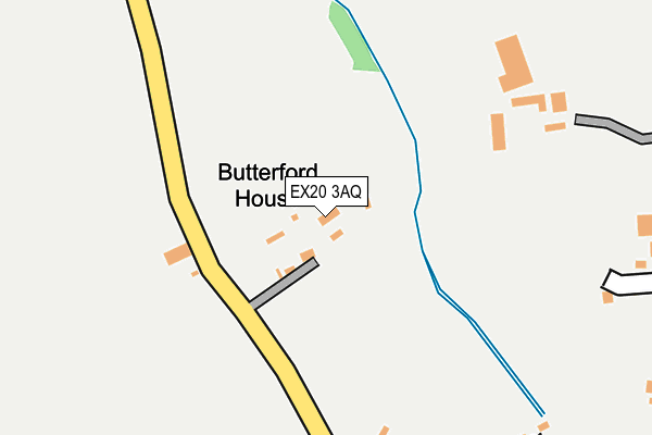 EX20 3AQ map - OS OpenMap – Local (Ordnance Survey)