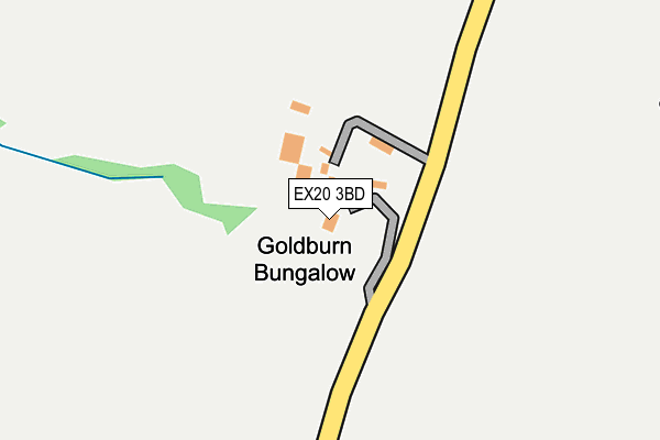 EX20 3BD map - OS OpenMap – Local (Ordnance Survey)