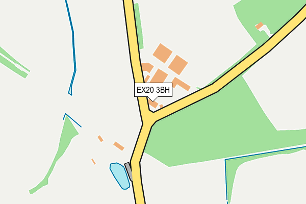 EX20 3BH map - OS OpenMap – Local (Ordnance Survey)