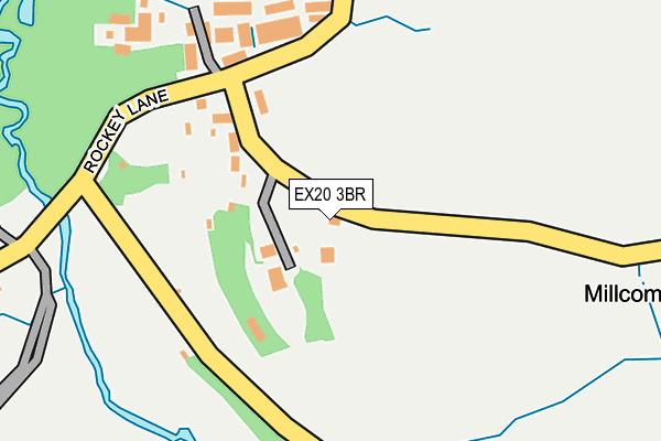 EX20 3BR map - OS OpenMap – Local (Ordnance Survey)