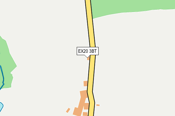 EX20 3BT map - OS OpenMap – Local (Ordnance Survey)