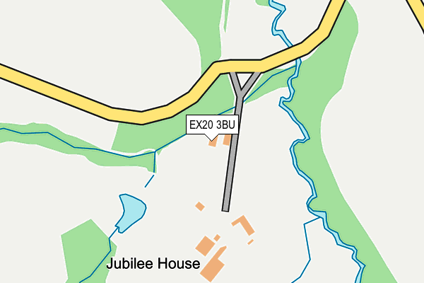 EX20 3BU map - OS OpenMap – Local (Ordnance Survey)