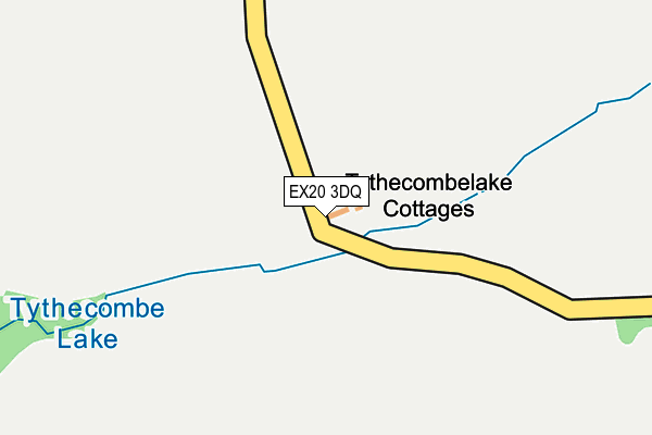 EX20 3DQ map - OS OpenMap – Local (Ordnance Survey)