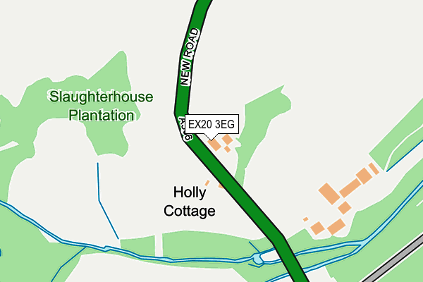 EX20 3EG map - OS OpenMap – Local (Ordnance Survey)