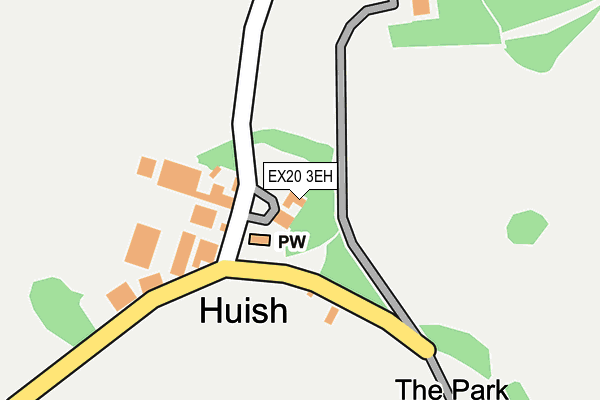 EX20 3EH map - OS OpenMap – Local (Ordnance Survey)