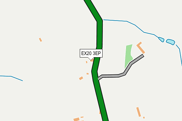 EX20 3EP map - OS OpenMap – Local (Ordnance Survey)