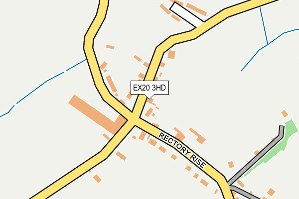 EX20 3HD map - OS OpenMap – Local (Ordnance Survey)