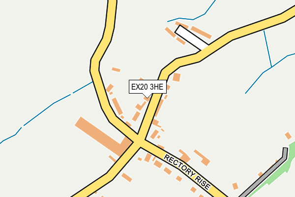EX20 3HE map - OS OpenMap – Local (Ordnance Survey)