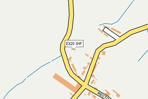 EX20 3HF map - OS OpenMap – Local (Ordnance Survey)