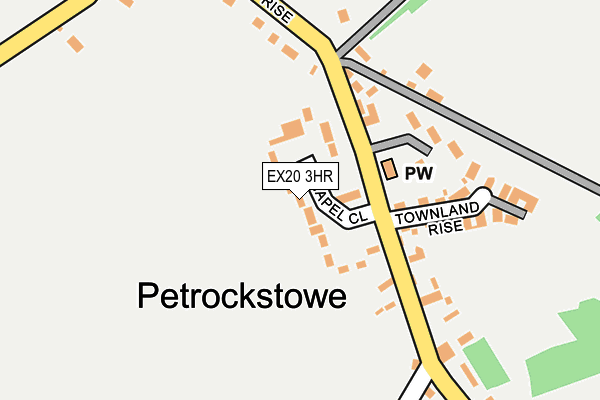 EX20 3HR map - OS OpenMap – Local (Ordnance Survey)