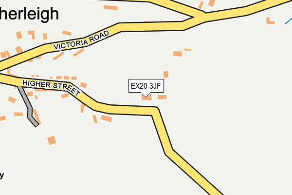 EX20 3JF map - OS OpenMap – Local (Ordnance Survey)