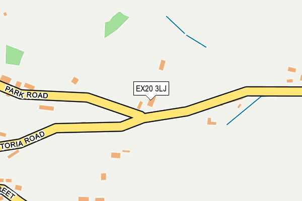 EX20 3LJ map - OS OpenMap – Local (Ordnance Survey)