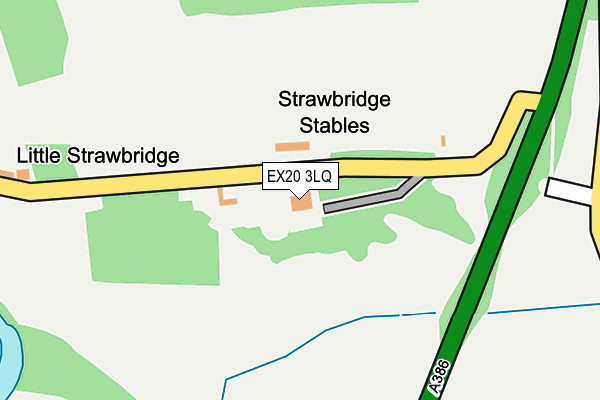 EX20 3LQ map - OS OpenMap – Local (Ordnance Survey)