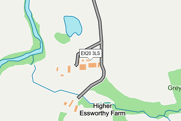 EX20 3LS map - OS OpenMap – Local (Ordnance Survey)