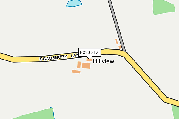 EX20 3LZ map - OS OpenMap – Local (Ordnance Survey)