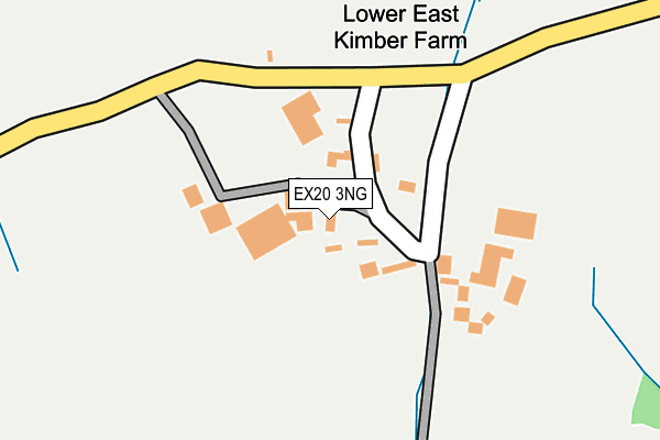 EX20 3NG map - OS OpenMap – Local (Ordnance Survey)