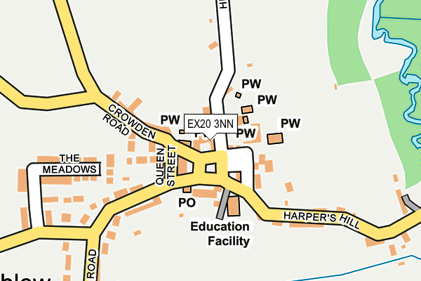 EX20 3NN map - OS OpenMap – Local (Ordnance Survey)