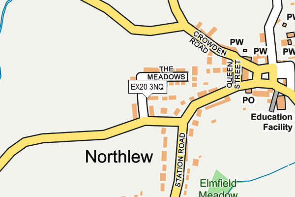 EX20 3NQ map - OS OpenMap – Local (Ordnance Survey)