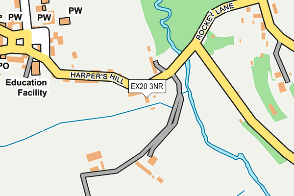 EX20 3NR map - OS OpenMap – Local (Ordnance Survey)