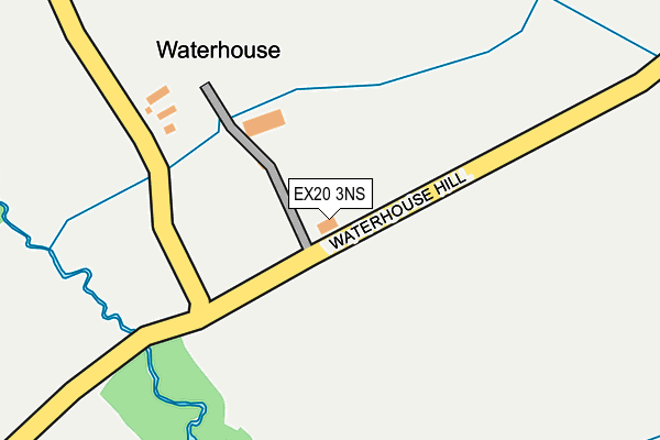 EX20 3NS map - OS OpenMap – Local (Ordnance Survey)