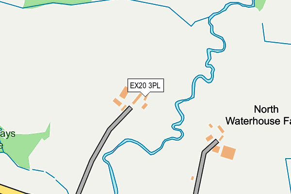 EX20 3PL map - OS OpenMap – Local (Ordnance Survey)