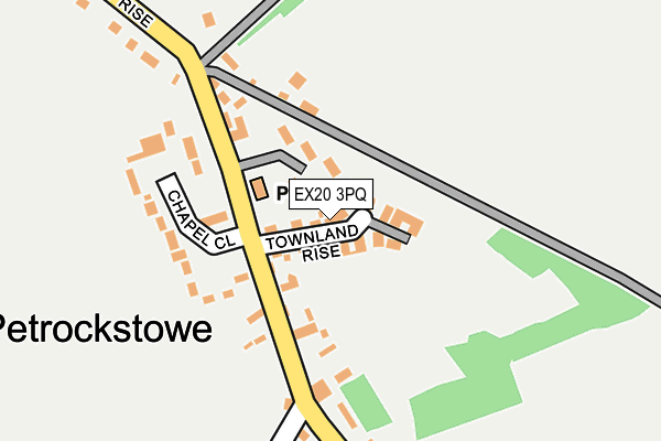 EX20 3PQ map - OS OpenMap – Local (Ordnance Survey)