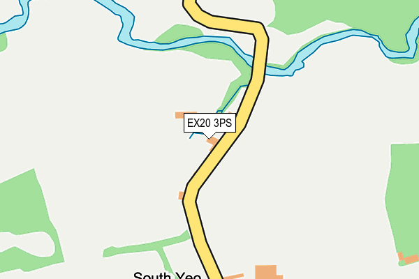 EX20 3PS map - OS OpenMap – Local (Ordnance Survey)