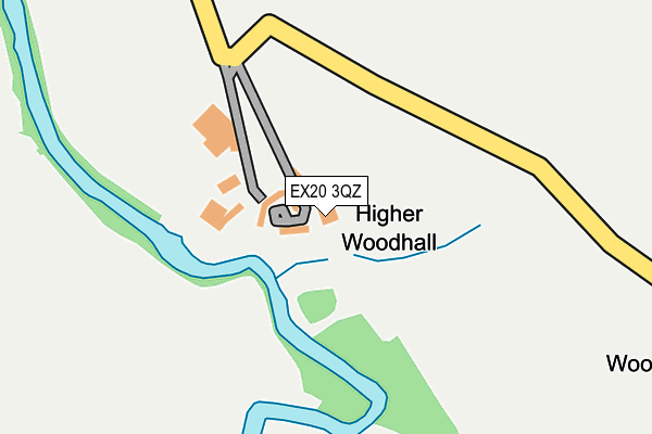 EX20 3QZ map - OS OpenMap – Local (Ordnance Survey)