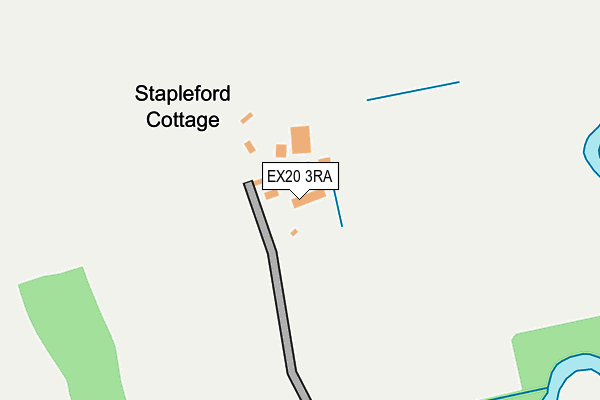 EX20 3RA map - OS OpenMap – Local (Ordnance Survey)