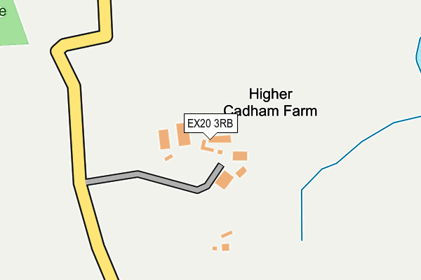 EX20 3RB map - OS OpenMap – Local (Ordnance Survey)