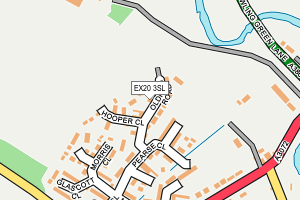 EX20 3SL map - OS OpenMap – Local (Ordnance Survey)
