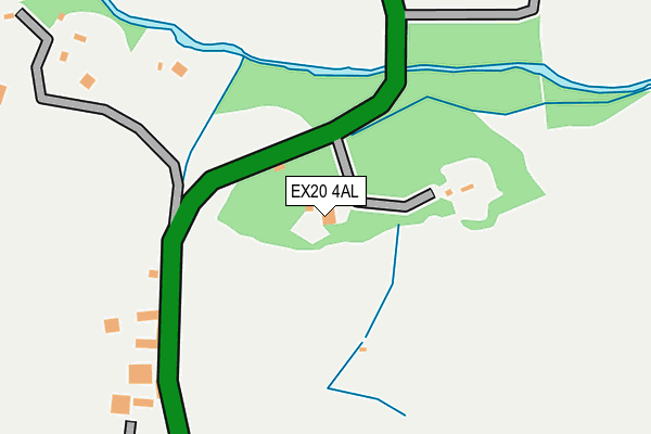 EX20 4AL map - OS OpenMap – Local (Ordnance Survey)