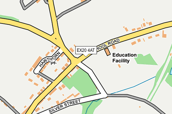EX20 4AT map - OS OpenMap – Local (Ordnance Survey)