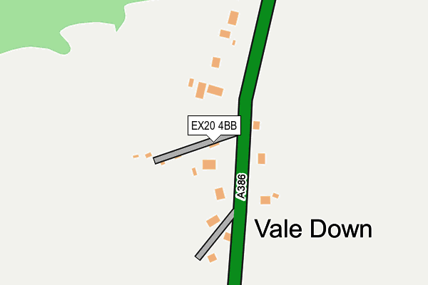 EX20 4BB map - OS OpenMap – Local (Ordnance Survey)