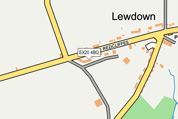 EX20 4BQ map - OS OpenMap – Local (Ordnance Survey)